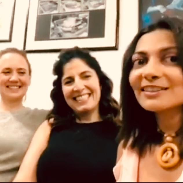 Amy interviewing Jazz Singers ‘The Duchess Trio’ from New York!