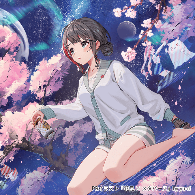 4月PRイラスト『花見 × メタバース』 by yu-ri 様 4月PRイラスト『花見 × メタバース』 by yu-ri 様