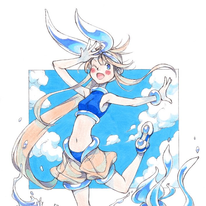 2021年暑中見舞い用イラスト by ぴぃたぁそると 様 2021年暑中見舞い用イラスト by ぴぃたぁそると 様