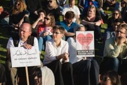 Some of the folks at the Wellington vigil Some of the folks at the Wellington vigil