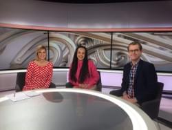 Our Director Laura with Jack McDonald and Mihingarangi Forbes on The Hui
