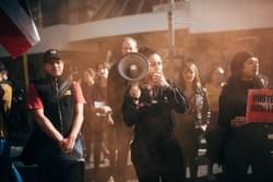 Tamatha Paul at an Ihumaatao solidarity action Tamatha Paul at an Ihumaatao solidarity action