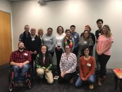 Our Director Laura with a group of community leaders with disabilities  Our Director Laura with a group of community leaders with disabilities