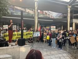 Indi speaking at climate march Indi speaking at climate march