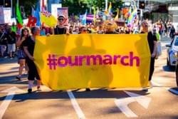 A photo from renewed Auckland Pride march A photo from renewed Auckland Pride march