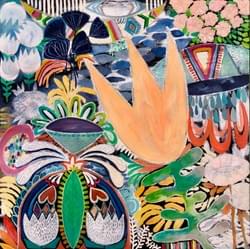 SOLD$1450 36"x36" oil and cold wax on wood panel with 1.5" depth