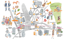 東急電鉄「SHIBUYA MAP」 東急電鉄「SHIBUYA MAP」