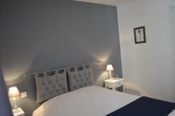 chambre douce gris bleu lit double bayeux