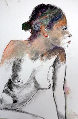 MODEL IN THE STUDIO (sold)