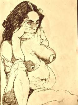 Cassandre , charcoal (quick art) 2025