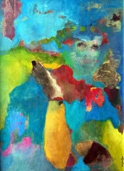 Fragments of a blue mood (sold)