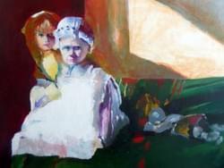 Childhood 2 on canvas (81x65 cm)