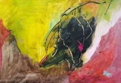The frantic gorilla (30x40)
