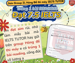 Feedback HS IELTS TUTOR cập nhật hàng ngày      Người thật, việc thật, nhận xét thật & bảng điểm thật! Feedback HS IELTS TUTOR cập nhật hàng ngày      Người thật, việc thật, nhận xét thật & bảng điểm thật!