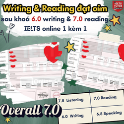 Feedback HS IELTS TUTOR cập nhật hàng ngày      Người thật, việc thật, nhận xét thật & bảng điểm thật! Feedback HS IELTS TUTOR cập nhật hàng ngày      Người thật, việc thật, nhận xét thật & bảng điểm thật!