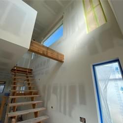 TEMPORARY STAIRS LEADING FROM THE 2ND FLOOR LIVING SPACE TO 3RD FLOOR MASTER SUITE