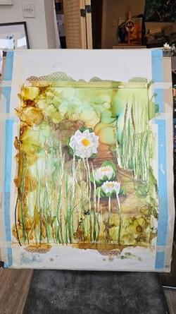 Gold Leaf Highlight: Finishing This Unique Contemporary Piece Gold Leaf Highlight: Finishing This Unique Contemporary Piece