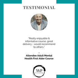 YKP Consulting. Adult MHFA Delegate Feedback YKP Consulting. Adult MHFA Delegate Feedback