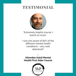 YKP Consulting. Adult MHFA Delegate Feedback YKP Consulting. Adult MHFA Delegate Feedback