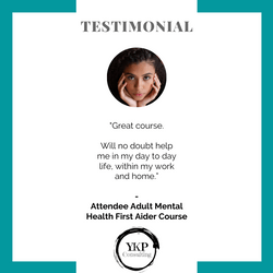 YKP Consulting. Adult MHFA Delegate Feedback YKP Consulting. Adult MHFA Delegate Feedback