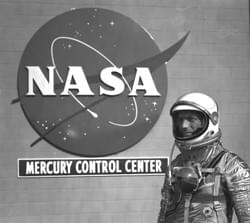 mercury Carpenter in front of  MCC.