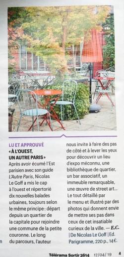 TELERAMA SORTIR GRAND PARIS AVRIL 2019