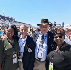 Randy Marchi and George Turak with Diamond & Silk at Pocono Raceway Randy Marchi and George Turak with Diamond & Silk at Pocono Raceway