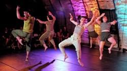 "Whirligig," April 2023. Featured dancers: Clay Moore, Cara Cook, Fay Leonard, Veronica DeWitt, Lisa Schreck.