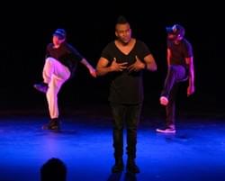 "Say That!" February 2024. Hector Ligsay, S.C. Says, and Josh "Kraiz" Washington. Image by Earl McGehee.