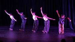 "Say That!" February 2024. Kim Ngo, Hector Ligsay, Kali Reyna, Aubrey Turner, Mia Moi. Image by Earl McGehee.