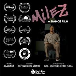 "Milez" (dance film), December 2021. Daniel Broxton. Design by Ketan Patel.
