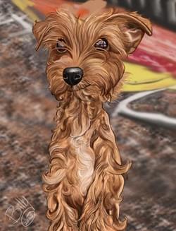 Digital Dog Caricature Digital Dog Caricature