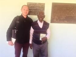 Lusaka, ZAMBIA. With ethnomusicologist Dr. Mwesa Mapoma. Lusaka, ZAMBIA. With ethnomusicologist Dr. Mwesa Mapoma.