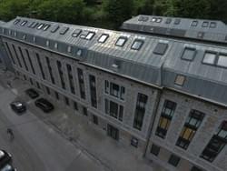 Vue par drone de la résidence