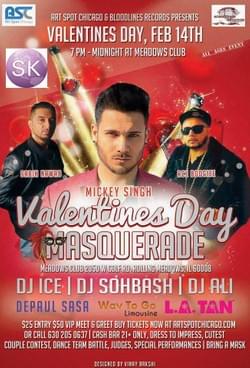 Mickey Singh Valentines Day Masquerade 2014 Mickey Singh Valentines Day Masquerade 2014
