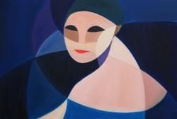 The woman looking back 回眸的妇人 70x50cm The woman looking back 回眸的妇人 70x50cm