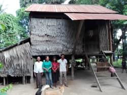 Family home of Cambodian recipients of water well donated by MTRF  in memory of Norma Blum of Crestline, Ohio Family home of Cambodian recipients of water well donated by MTRF  in memory of Norma Blum of Crestline, Ohio