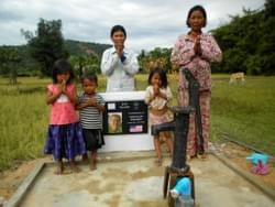 A water well shown with the Cambodian family that received it.  This was donated by MTRF in memory of our dear friend Todd Hokanson's mom, Judy A water well shown with the Cambodian family that received it.  This was donated by MTRF in memory of our dear friend Todd Hokanson's mom, Judy