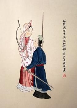 Chinese lady 4 (size 21x30cm). Price 800,- Euro
