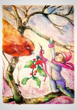 It's Snowing Christmas. Mixed Media It's Snowing Christmas. Mixed Media