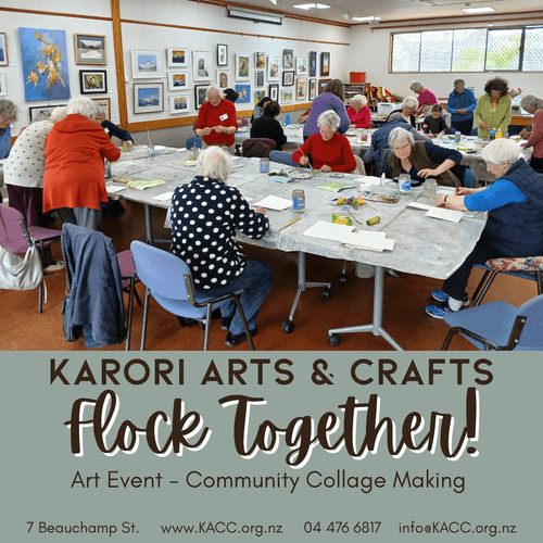 "Flock Together" Community Art Event - Collaborative Collage Making