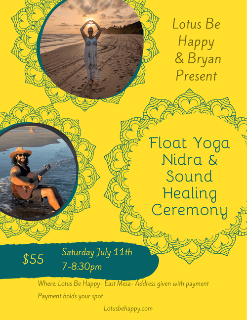 7/11 7-8:30pm $55 Float Yoga Nidra & Sound Ceremony