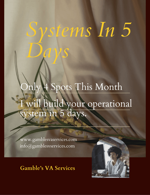“SYSTEMS IN 5 DAYS” VIP Experience