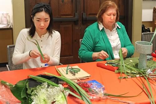 Ikebana Class at La Jolla Library