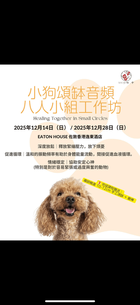 小狗頌缽音頻小組工作坊