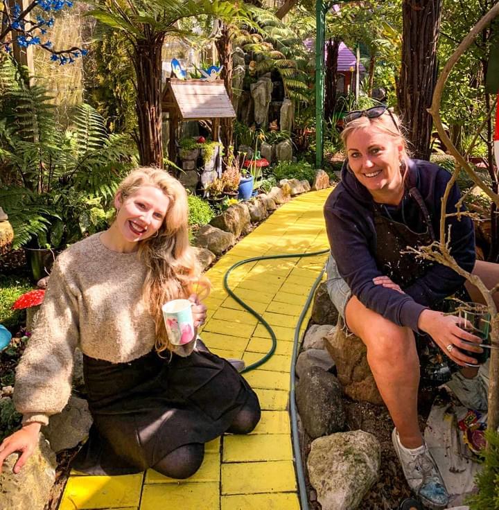 Meet our resident artist over here. Meet our resident artist over here.