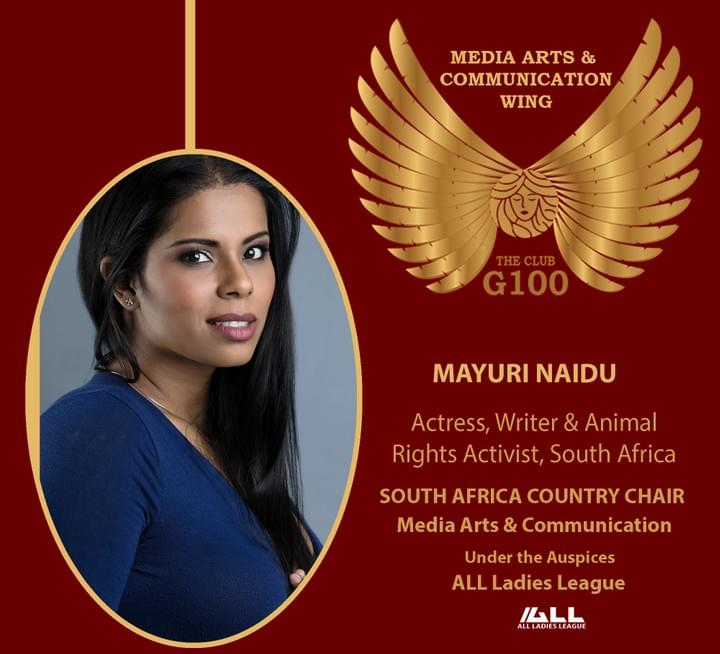Mayuri Naidu is South Africa Country Chair for G100 Media Arts & Communication Mayuri Naidu is South Africa Country Chair for G100 Media Arts & Communication