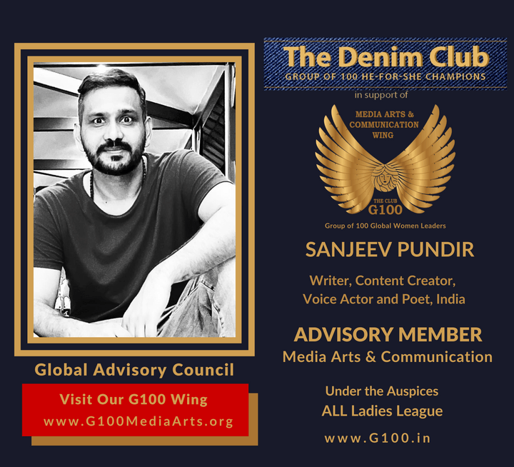 Sanjeev Pundir is a member of the Global Advisory Council at G100 Media Arts & Communication Sanjeev Pundir is a member of the Global Advisory Council at G100 Media Arts & Communication