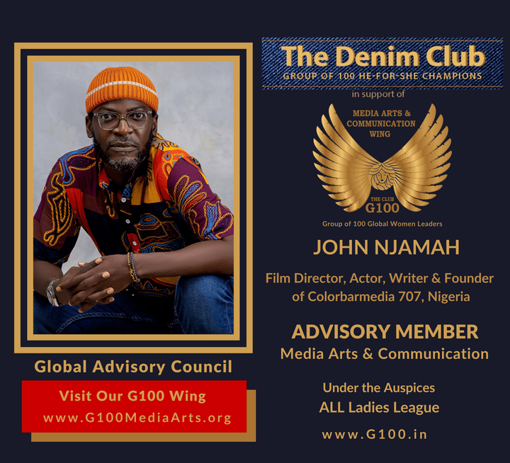 John Njamah is a member of the Global Advisory Council at G100 Media Arts & Communication John Njamah is a member of the Global Advisory Council at G100 Media Arts & Communication