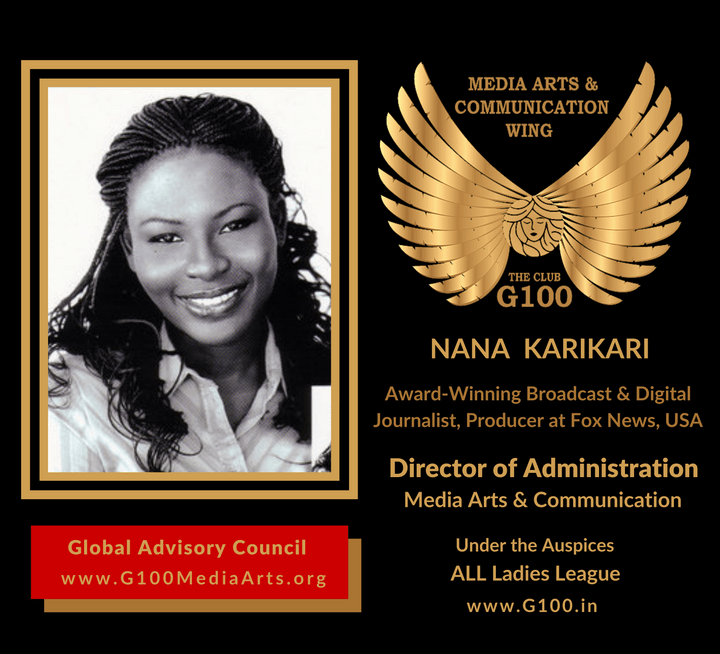 Nana Karikari is Director of Administration at G100 Media Arts & Communication Nana Karikari is Director of Administration at G100 Media Arts & Communication